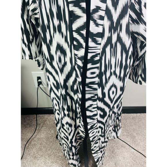 NWT Anthropologie zebra print open front cardigan poncho one size - Picture 5 of 11